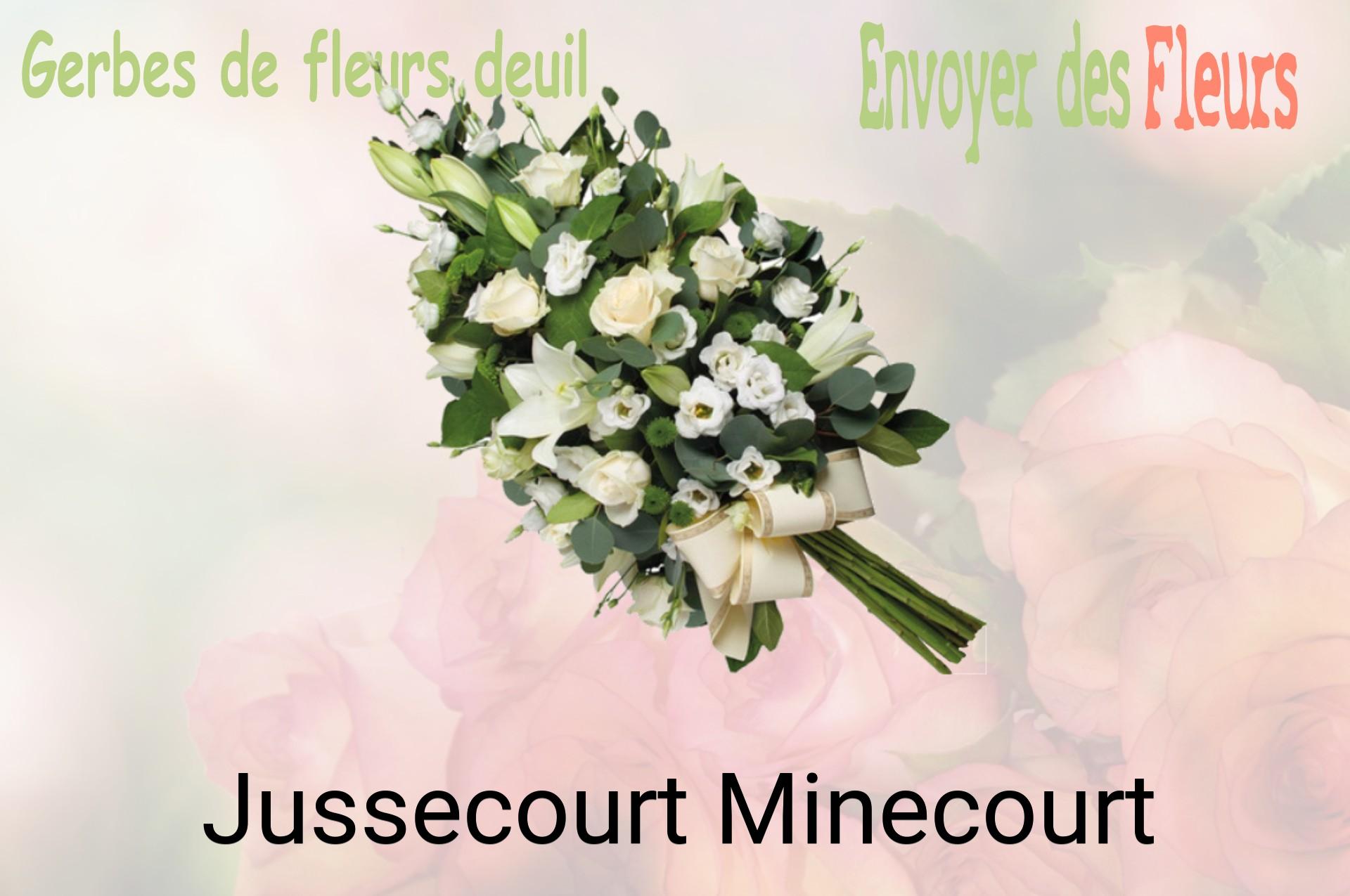 Gerbe de fleurs de deuil livrée à Jussecourt-Minecourt